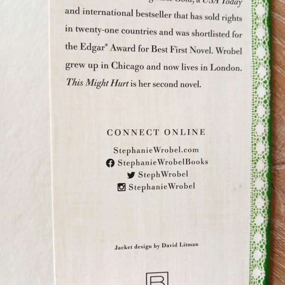 Stephanie Wrobel 'This Might Hurt' Novel - Green Cover Hard Back Book Thriller - Picture 12 of 13